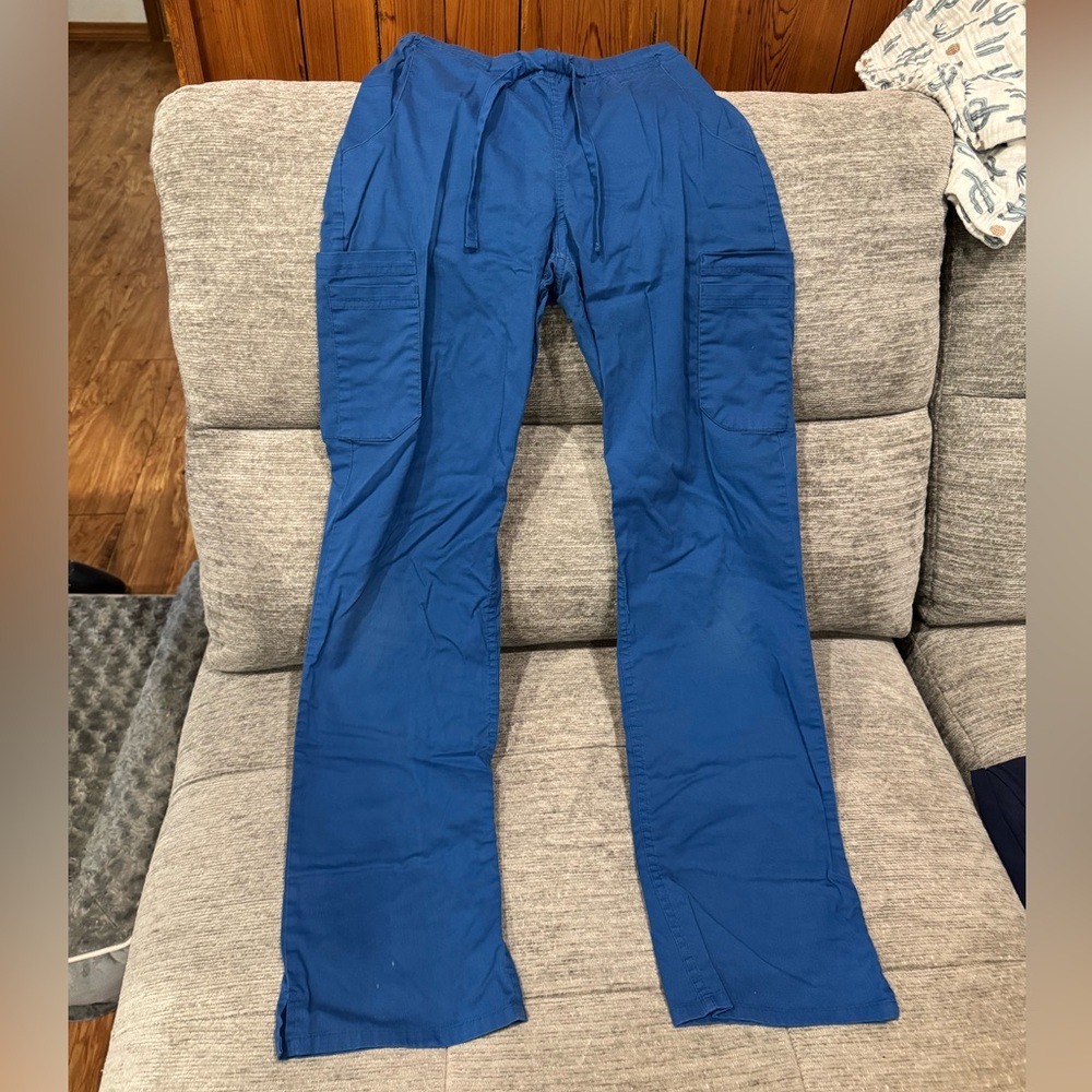 Blue scrub pants
